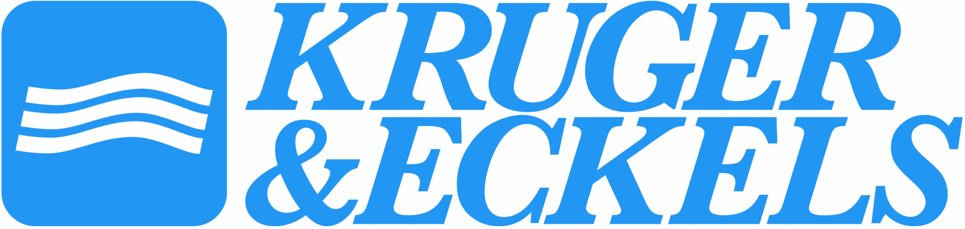 Blue background with a complex, abstract geometric design.